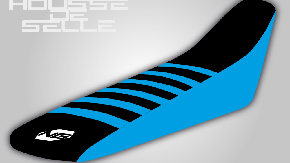 housse de selle bleu noire bande bleu tm racing motocross mc fi grip anti dérapant ng kit déco-01