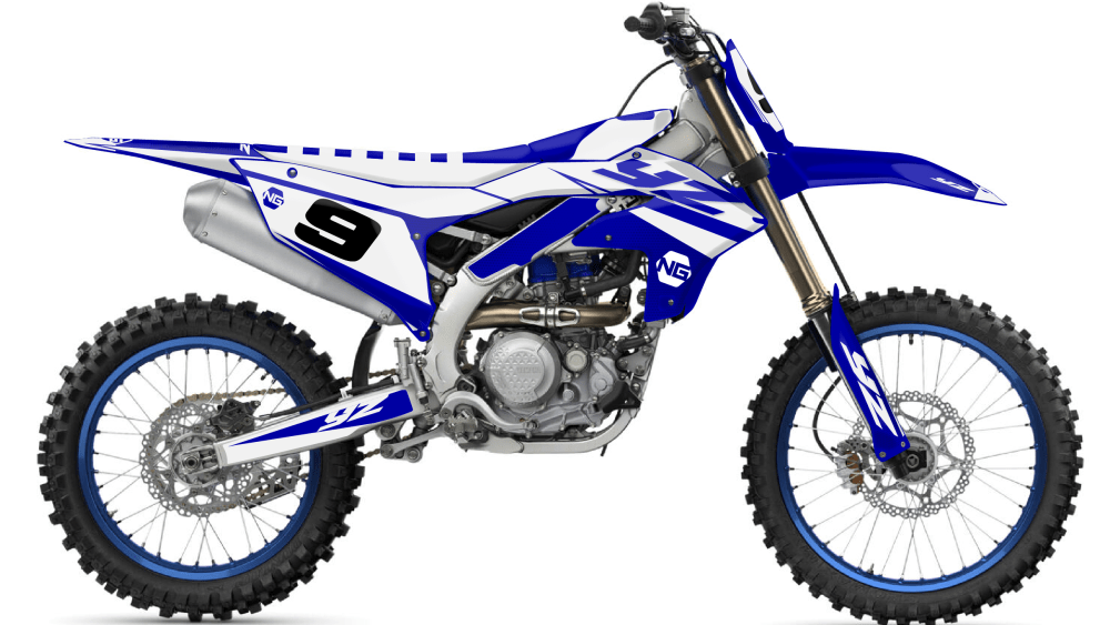 kit déco 50 65 85 125 250 450 yz yzf ttr pw yamaha motocross ng spike blanc bleu mx decals stickers graphics autocollant adhesifs montage-01