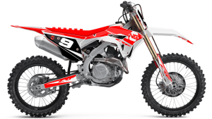 kit déco 50 70 90 110 125 250 450 cr crf qr honda motocross ng spike rouge blanc mx decals stickers graphics autocollant adhesifs moto-01