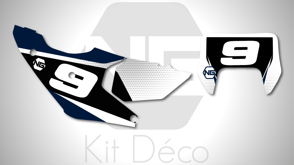 kit déco fond de plaque numéro 125 250 300 350 450 501 te fe husqvarna 2024 2025 enduro ng spike bleu blanc decals stickers graphics autocollant adhesifs_Plan de travail 1
