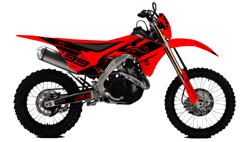 kit déco HONDA HM CRE CRFX / CRF RX 250 300 400 450 ng kit déco décals stickers graphics autocollant one series montage