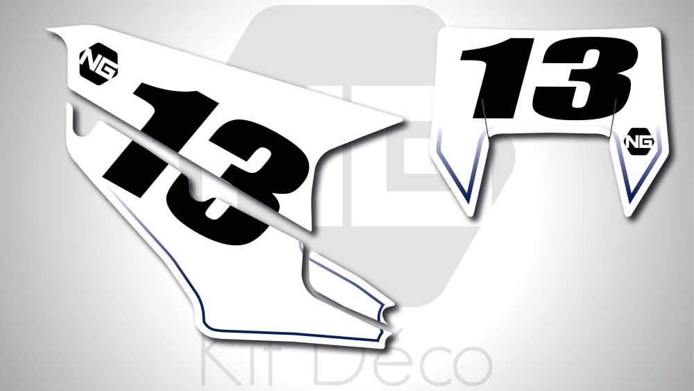 kit déco fond de plaque husqvarna te fe 125 150 250 300 350 450 501 ng kit déco décals stickers graphics autocollant basic