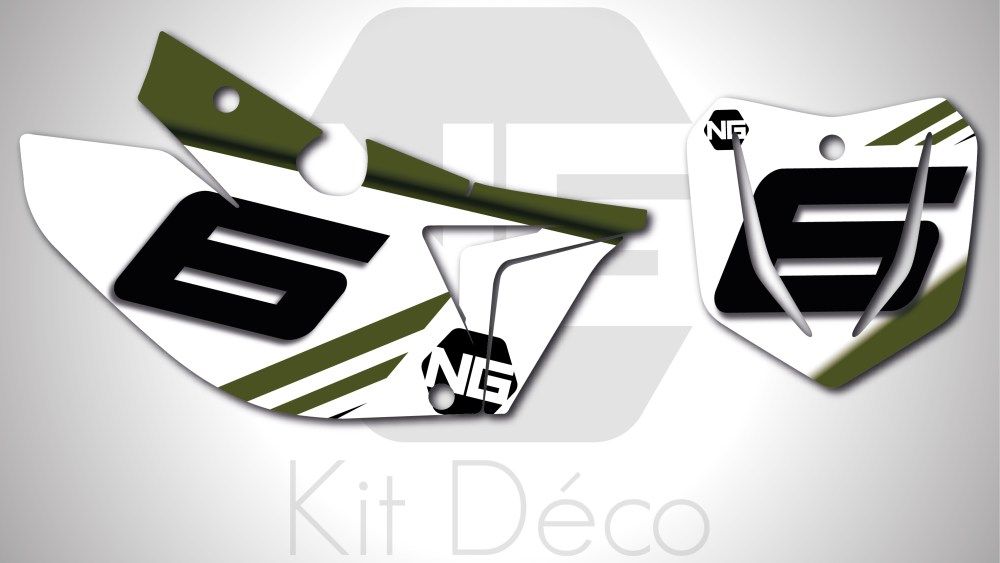 kit déco fond de plaque numéro tm racing mx fi 85 125 144 250 300 450 motocross ng kit déco décals graphics stickers autocollant mz blanc