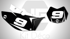 kit déco fond de plaques numéros tm racing en fi 125 144 250 300 400 450 ng kit déco décals stickers graphics autocollant spike series blanc noir
