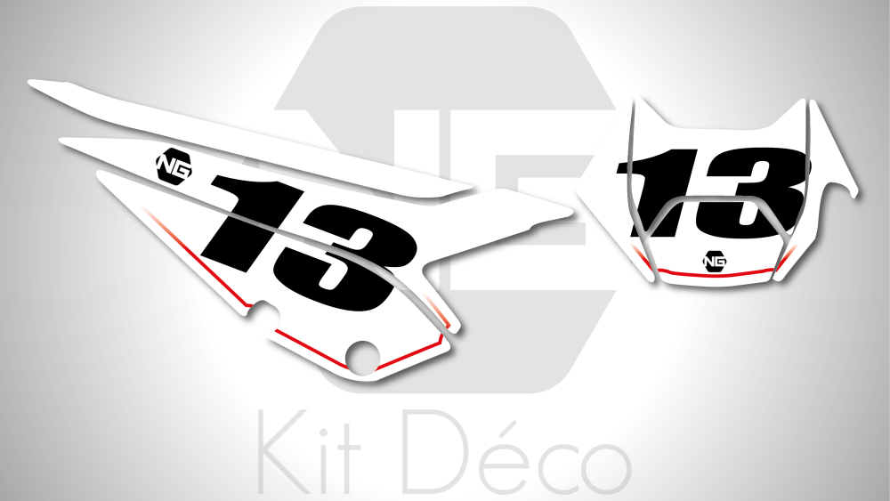 kit déco fond de plaques numéros BETA RR / Xtrainer 125 200 250 300 350 380 400 480 ng kit déco décals stickers graphics autocollant basic