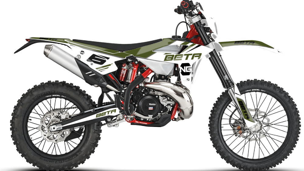 kit déco BETA RR / Xtrainer 125 200 250 300 350 390 430 480 ng kit déco décals stickers graphics autocollant mz kaki blanc montage