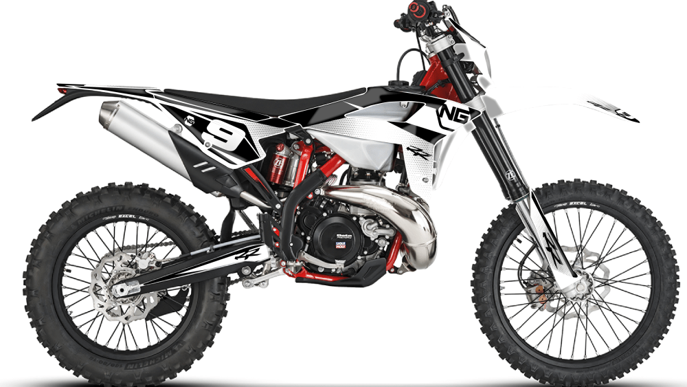 kit déco BETA RR / Xtrainer 125 200 250 300 350 390 430 480 ng kit déco décals stickers graphics autocollant spike séries noir blanc montage