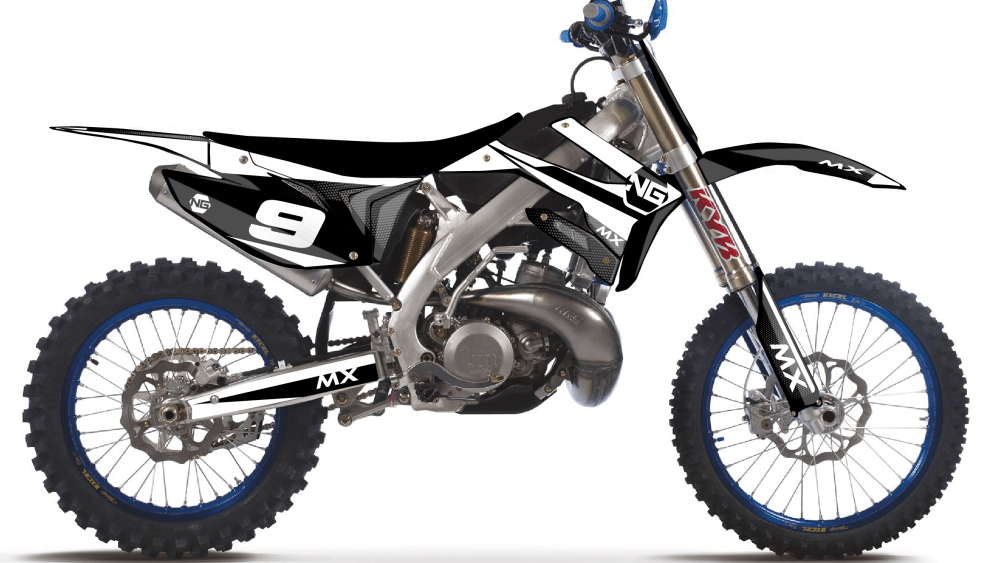 kit déco tm racing mx fi 85 125 144 250 300 450 motocross ng kit déco décals graphics stickers montage noir blanc