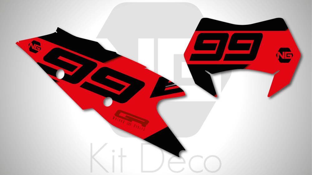 kit déco fond de plaque numéro gasgas ec ecf 125 200 250 300 350 450 2021 enduro ng kit déco décals one séries stickers autocollant
