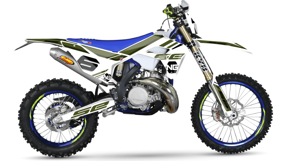 kit déco SHERCO SE SEF racing factory 125 250 300 450 500 ng kit déco décals stickers graphics autocollant mz séries kaki blanc montage 2019