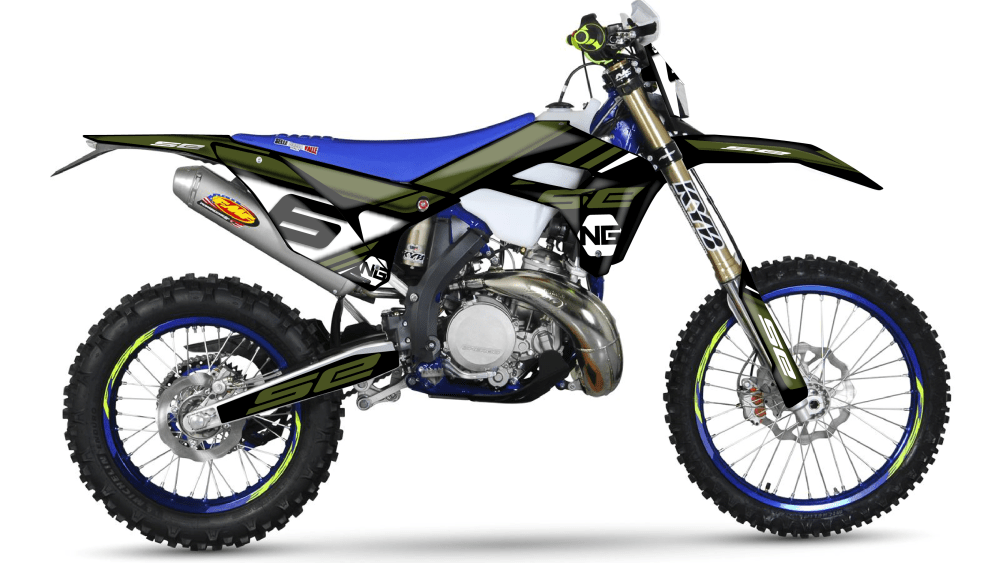 kit déco SHERCO SE SEF racing factory 125 250 300 450 500 ng kit déco décals stickers graphics autocollant mz séries kaki noir montage 2017