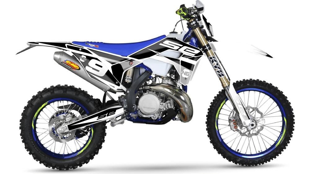 kit déco SHERCO SE SEF racing factory 125 250 300 450 500 ng kit déco décals stickers graphics autocollant spike noir blanc montage 2018