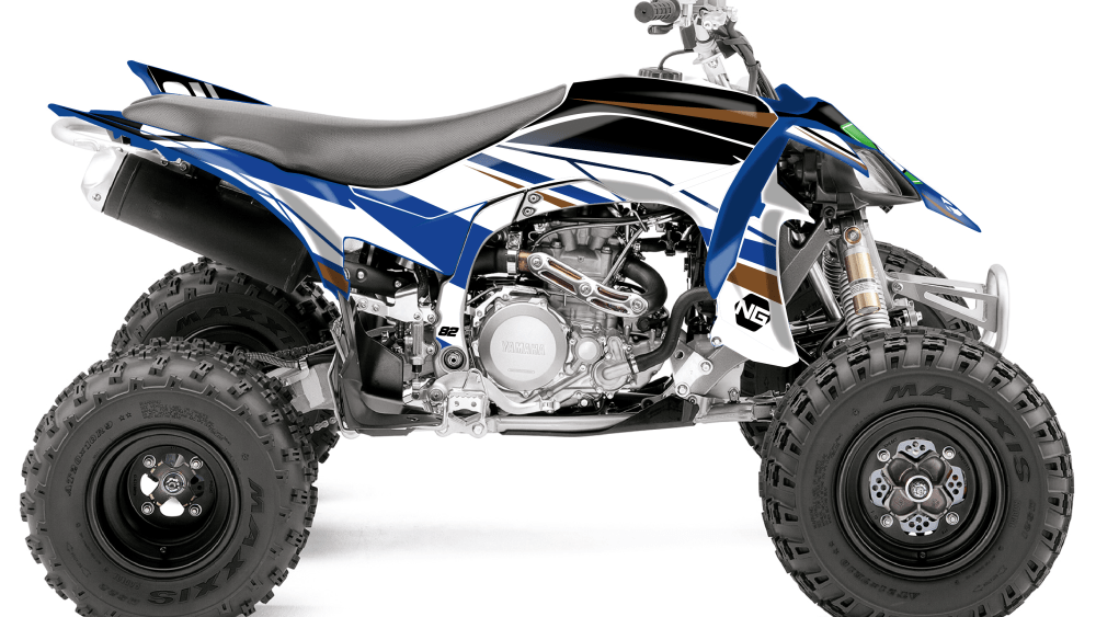 kit déco quad yamaha yfz yfzr blaster raptor warrior banshee yfm 90 200 250 350 450 660 700 ng kit déco décals stickers graphics brown séries