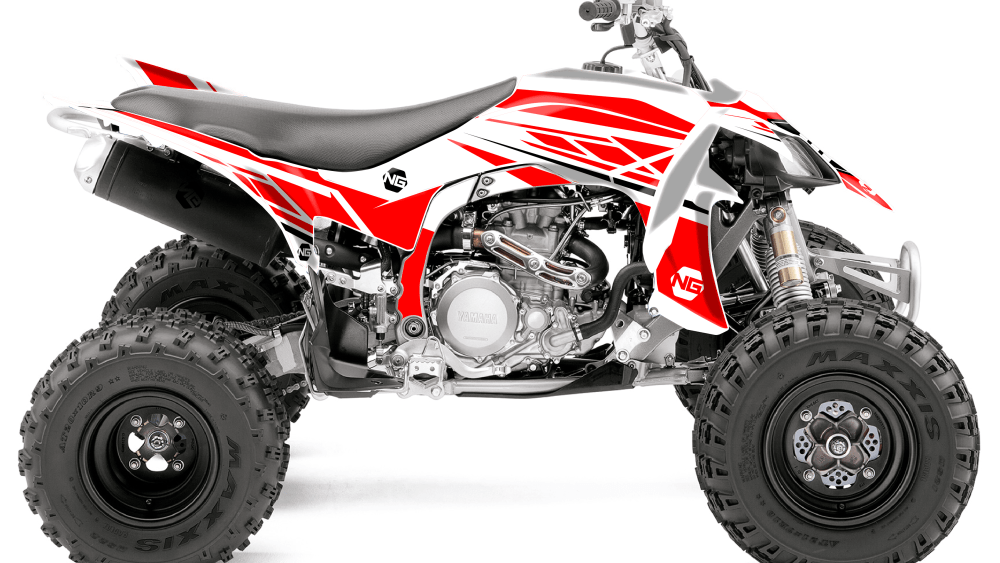 kit déco quad yamaha yfz yfzr blaster raptor banshee warrior yfm 90 200 250 350 450 660 700 ng kit déco décals stickers graphics originality séries rouge