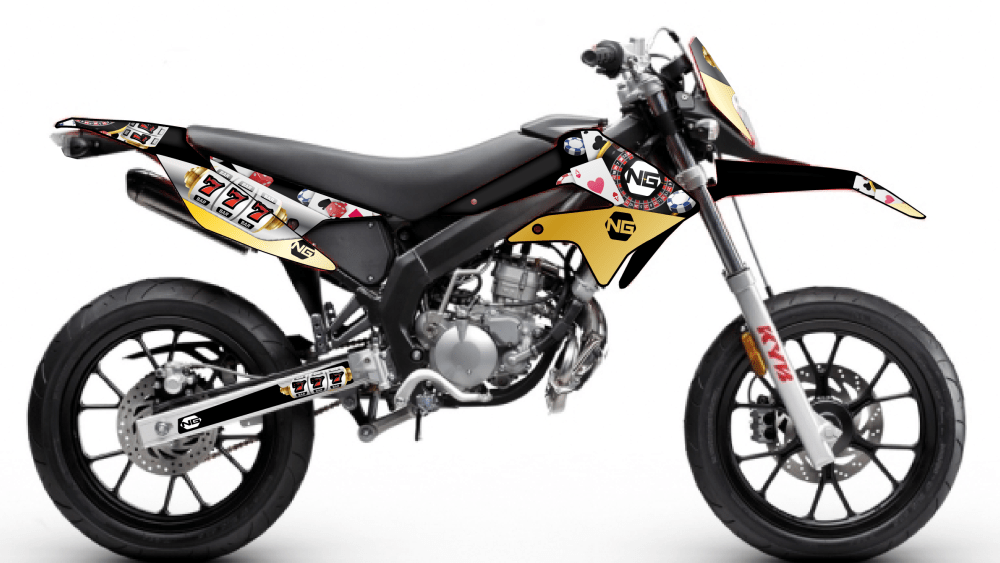 kit déco moto enduro supermotard DERBI / GILERA 50 ng kit déco décals stickers graphics autocollant as séries