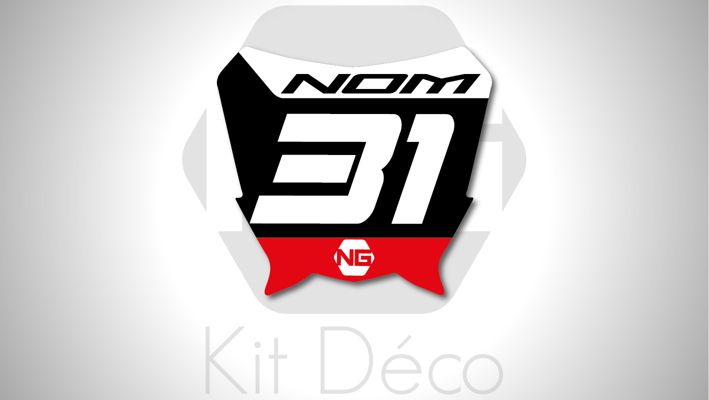 kit déco stickers mini plaques avant motocross honda séries 1_Plan de travail 1