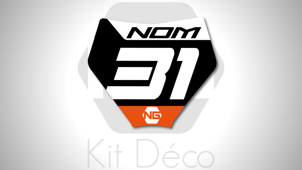 kit déco stickers mini plaques avant motocross ktm séries 1_Plan de travail 1