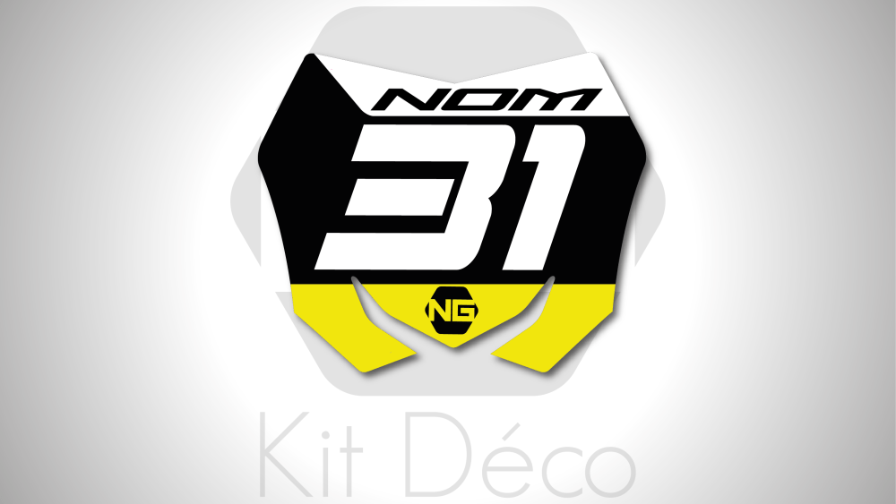 kit déco stickers mini plaques avant motocross suzuki séries 1_Plan de travail 1
