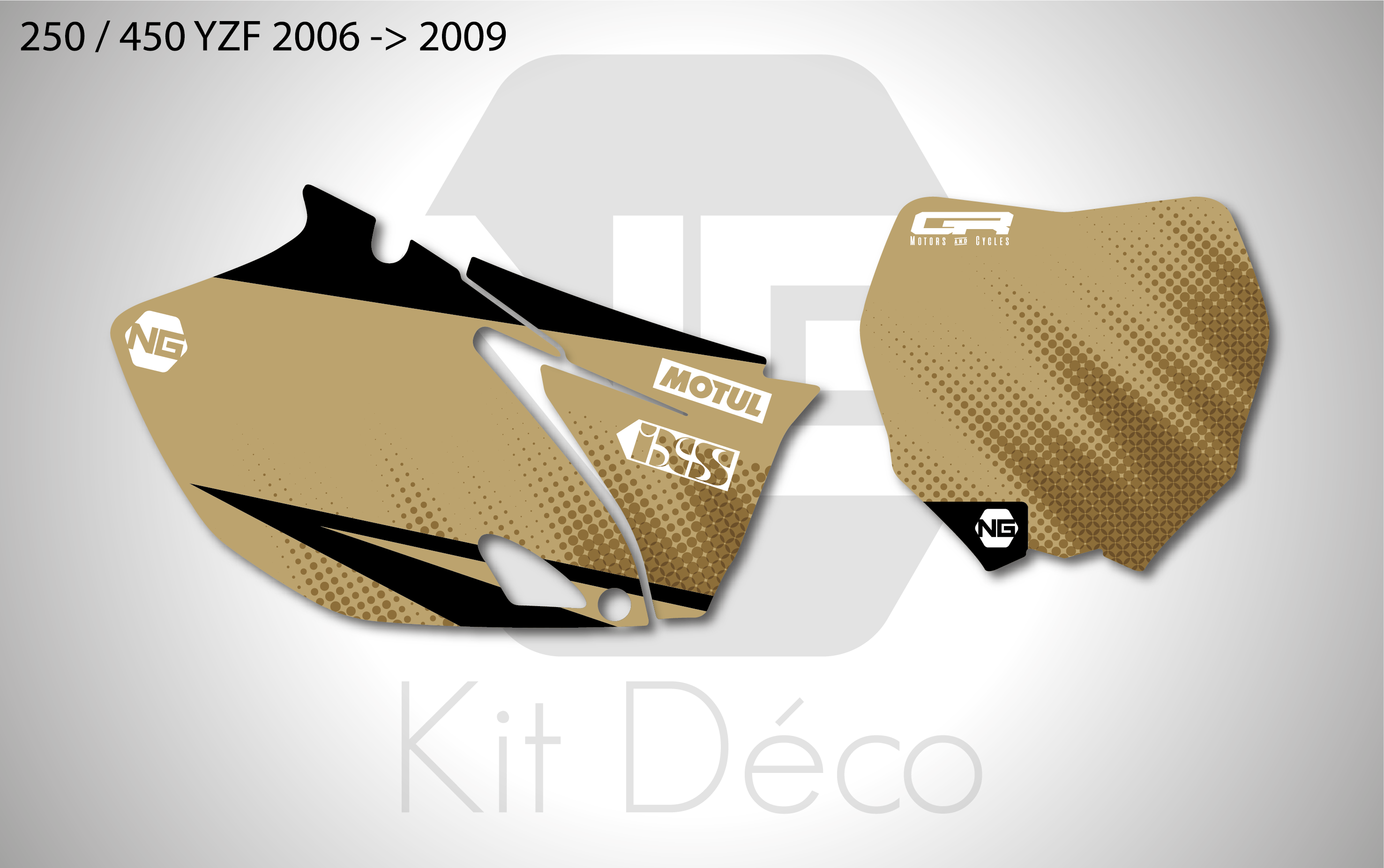 kit déco fond de plaque numéro 250 450 yzf 2006 2007 2008 2009 yamaha motocross ng sand mx decals stickers graphics autocollant adhesifs_Plan de travail 1