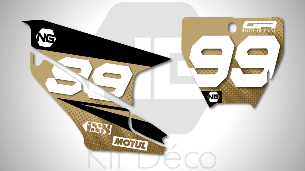 kit déco fond de plaque numéro pour Husqvarna TC / FC 50 65 85 125 250 350 450 sand séries 2020 ng kit déco décals stickers graphics autocollant 2022