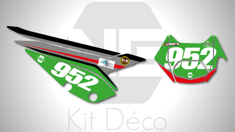 kit déco fond de plaque numéro BETA RR / Xtrainer 125 200 250 300 350 380 400 480 team aub' moto 2020 ng kit déco décals stickers graphics autocollant 2021