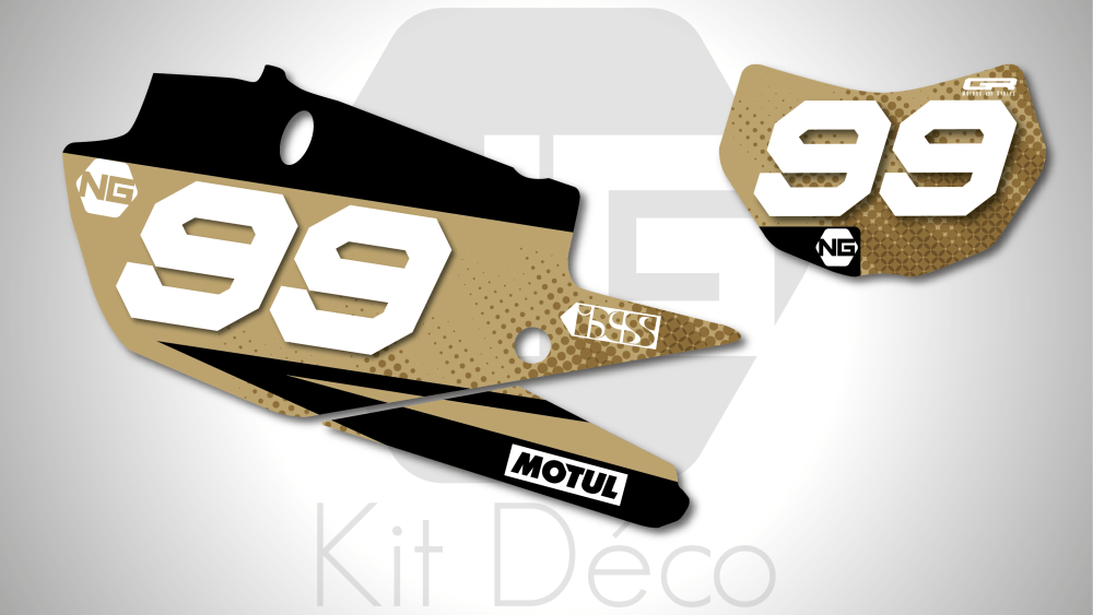 kit déco fond de plaque enduro Yamaha yze wr wrf 125 250 450 sand séries 2020 ng kit déco décals stickers graphics autocollant 2021