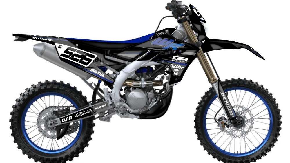 kit déco yamaha wr wrf yze 125 250 450 enduro abstract séries 2020 ng kit déco décals stickers graphics autocollant 2021