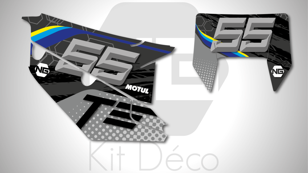 kit déco fond de plaque husqvarna te fe 125 150 250 300 350 450 501 trash séries 2020 ng kit déco décals stickers autocollant 2021