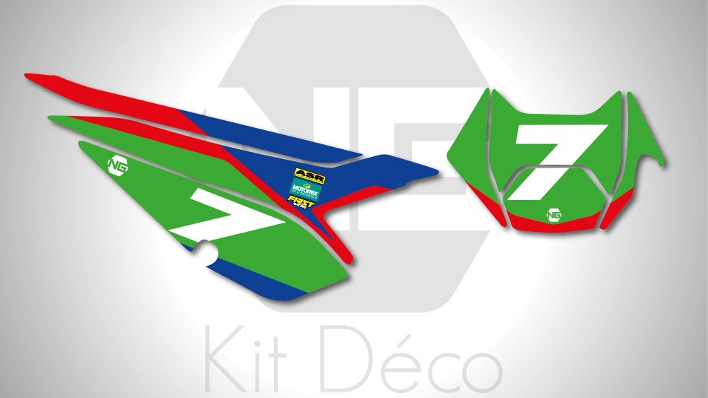 Kit déco fond de plaque BETA RR / Xtrainer 125 200 250 300 350 380 400 480 2021 cathar bike 2020 ng kit déco décals stickers graphics autocollants