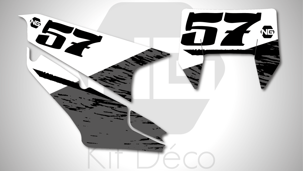 Kit déco fond de plaque numéro husqvarna te fe 125 150 250 300 350 450 501 2021 enduro ng kit déco décals stickers graphics autocollant montage
