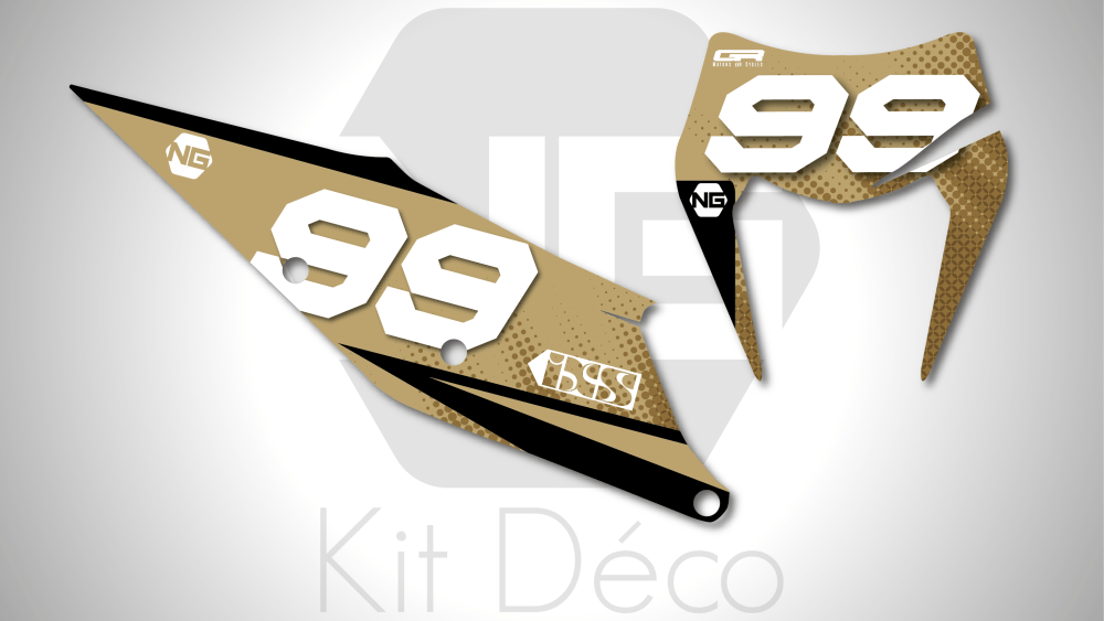 Kit déco fond de plaque numéro KTM tpi exc excf xc xcf 125 250 300 350 450 500 enduro 2021 ng kit déco sand séries décals stickers graphics autocollant
