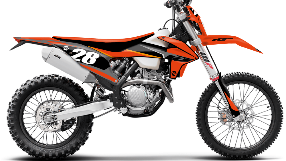 Kit déco ktm tpi exc excf 125 250 350 450 2021 enduro ng kit deco origine séries graphics décals stickers autocollant maquette