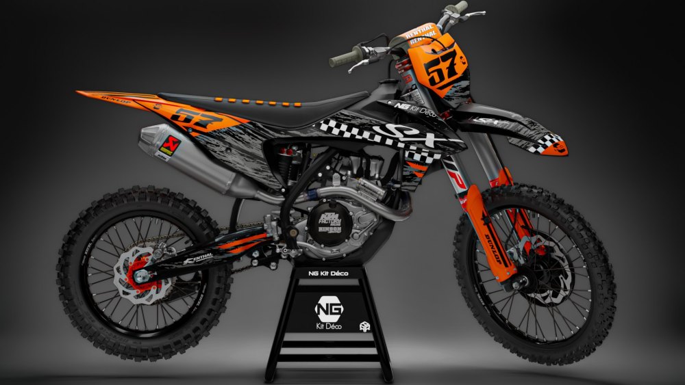 Kit déco ktm sx sxf 50 65 85 125 250 350 450 2021 motocross ng kit déco destroy séries decals stickers graphics autocollant