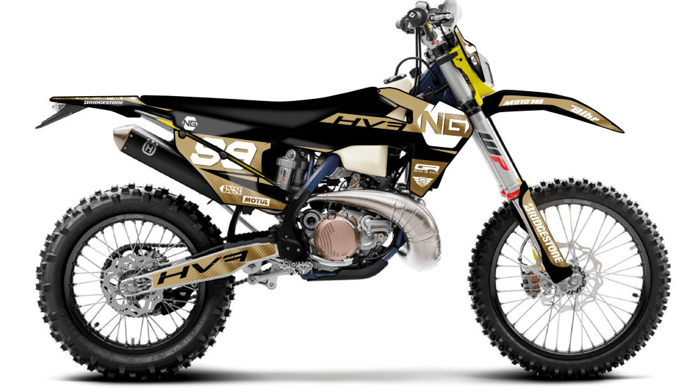 Kit déco enduro husqvarna te fe 125 250 350 450 300 150 501 2021 ng kit déco sand séries décals stickers graphics autocollant montage