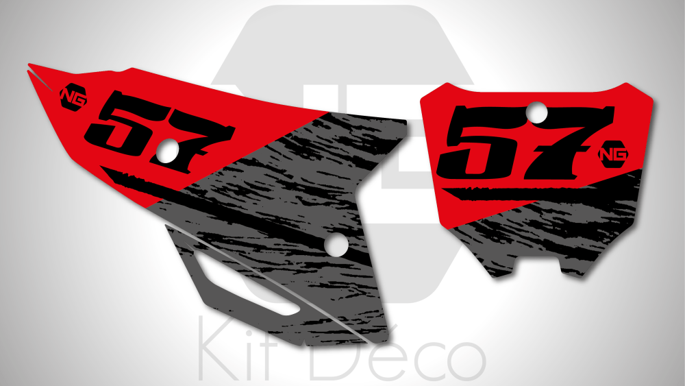 kit déco fond de plaque numéro honda 250 450 crf 2021 2022 2023 2024 motocross ng db destroy mx decals stickers graphics autocollant adhesifs_Plan de travail 1