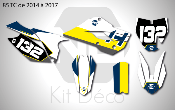 kit déco 85 tc 2014 2015 2016 2017 husqvarna motocross ng kit déco origine 2021 mx decals stickers graphics autocollant_Plan de travail 1