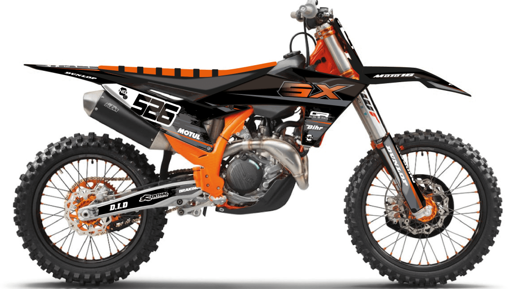 kit déco 125 250 350 450 sx sxf 2023 2024 ktm motocross ng decals abstrac series mx stickers graphics autocollant adhesifs montage_Plan de travail 1