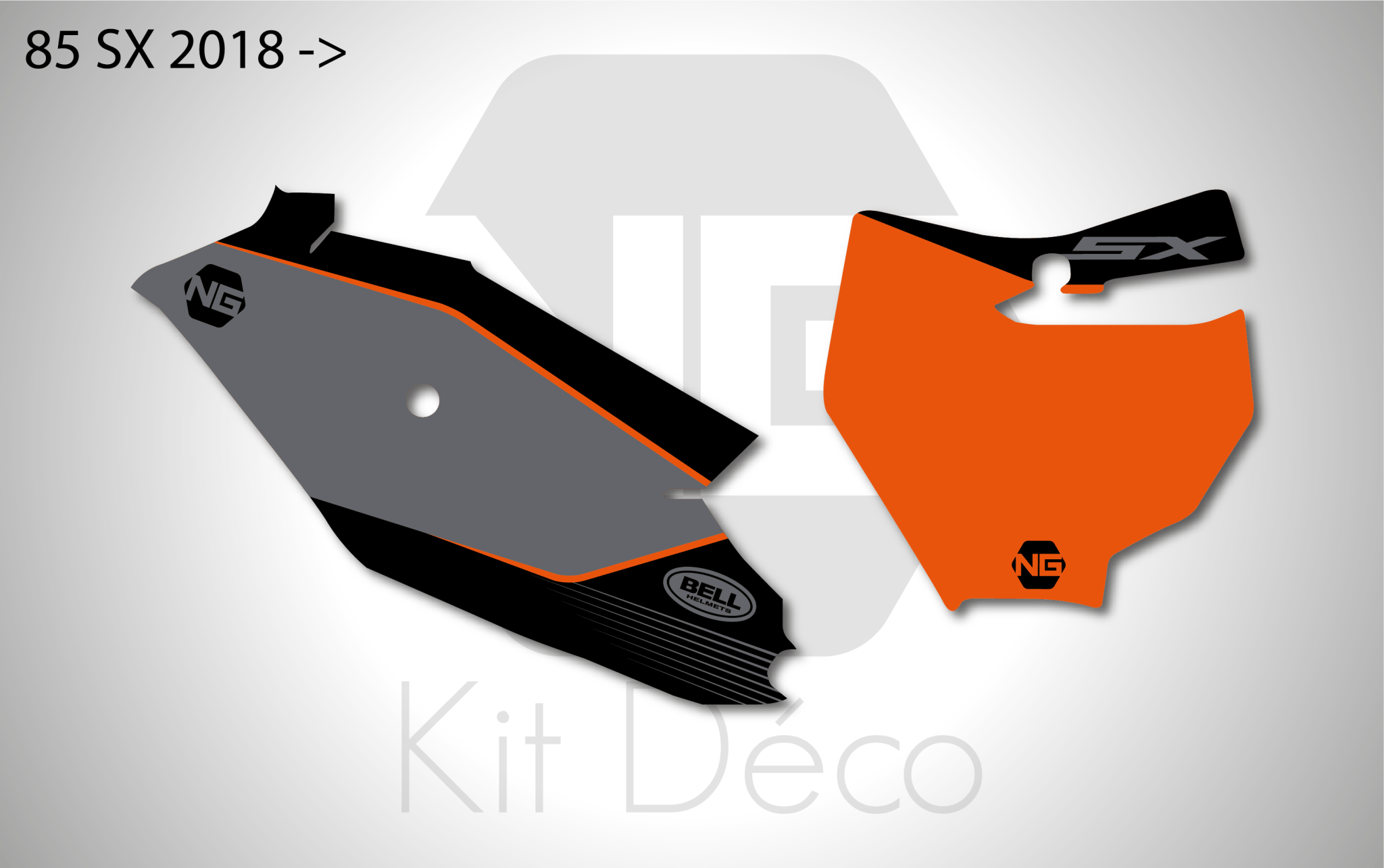 Kit déco KTM SX / SXF BIONIC Séries 50 65 85 125 250 350 450