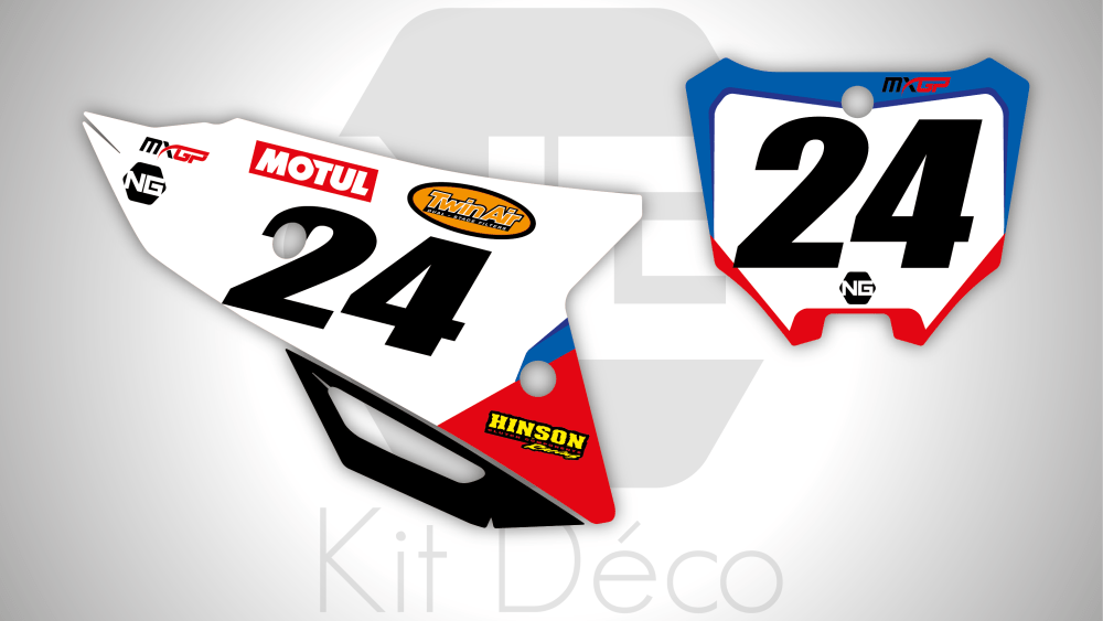 Kit déco honda 85 110 125 150 250 450 cr crf 2021 ng kit déco fond de plaque numéro ci24 réplica decals stickers graphics autocollant_Plan de travail 1