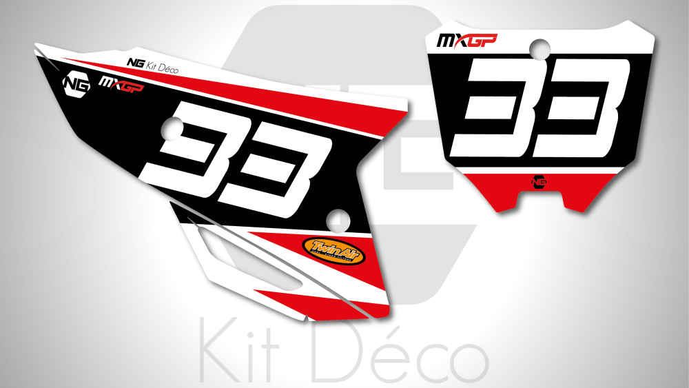 kit fond de plaque numéro honda 85 110 125 150 250 450 cr crf ng kit déco 2022 talb serie 2020 decals stickers graphics autocollant