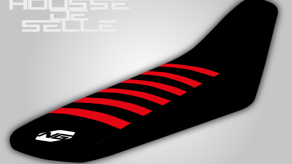housse de selle honda 125 250 300 400 450 cr crf crf rx grip anti dérapant ng kit déco seat cover noire rouge