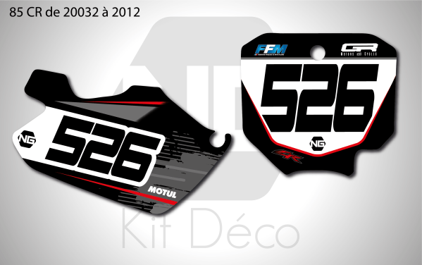 kit déco fond de plaque numéro honda 85 cr motocross ng kit déco abstrac séries decals stickers graphics autocollant_Plan de travail 1