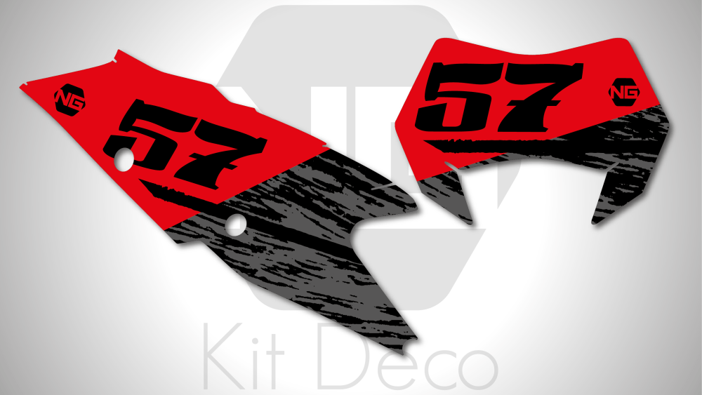 kit déco gasgas ec ecf 125 200 250 300 350 450 2022 enduro kit déco fond de plaque numérto ng destroy séries decals stickers graphics autocollant