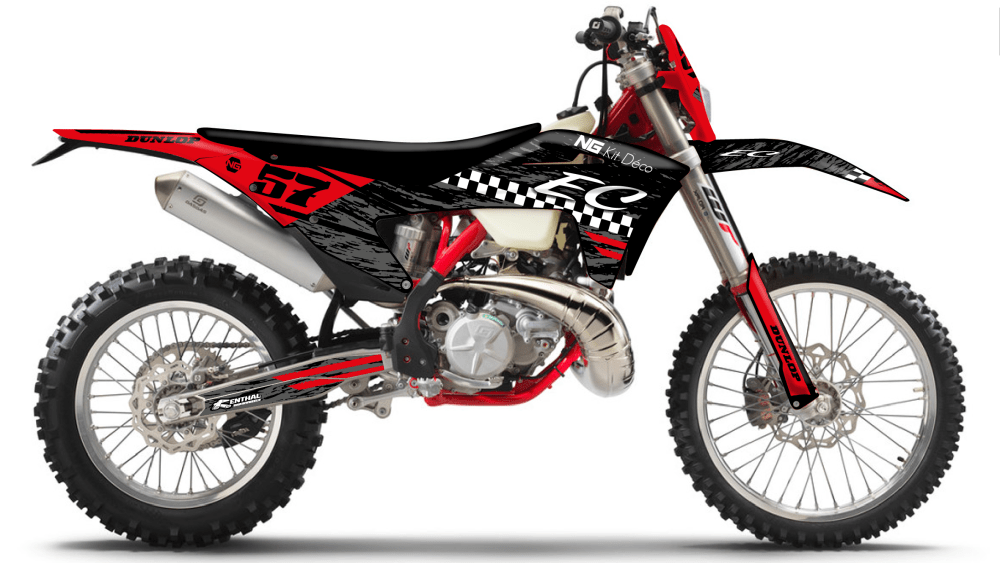 kit déco enduro GASGAS EC 125 200 250 300 350 450 2022 enduro kit déco ng destroy séries decals stickers graphics autocollant montage
