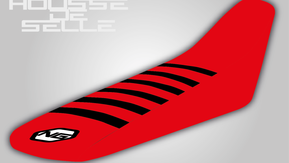 housse de selle gasgas 65 85 125 250 350 450 mc mcf ec ecf rouge bande noire grip anti dérapant ng kit déco seat cover