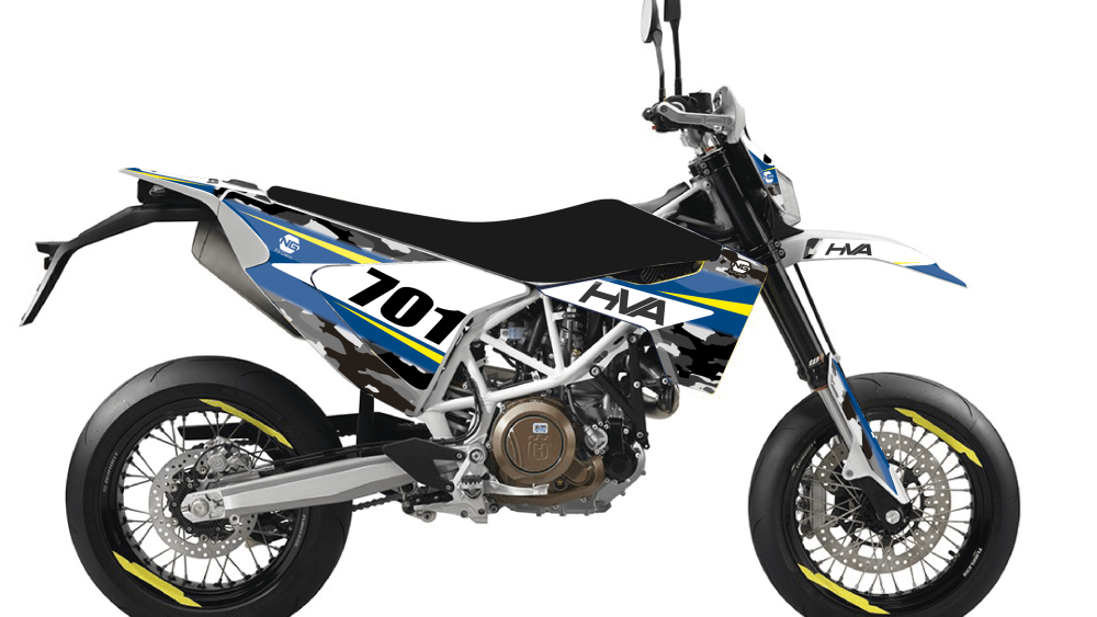 kit déco moto husqvarna 701 trail enduro supermotard kit déco ng camo séries 2020 decals stickers graphics autocollant montage