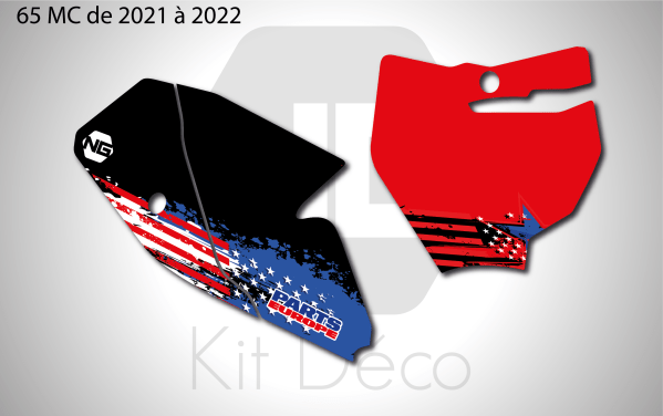 kit déco fond de plaque numéro gasgas 65 mc 2021 2022 motocross ng kit déco usa séries mx decals stickers graphics autocollant_Plan de travail 1