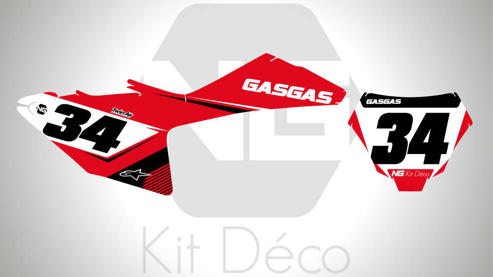 kit déco fond de plaques numéros 125 150 250 300 350 450 mc mcf 2024 2025 2026 2027 2028 gasgas motocross ng stripe séries mx decals stickers graphics autocollant adhesifs