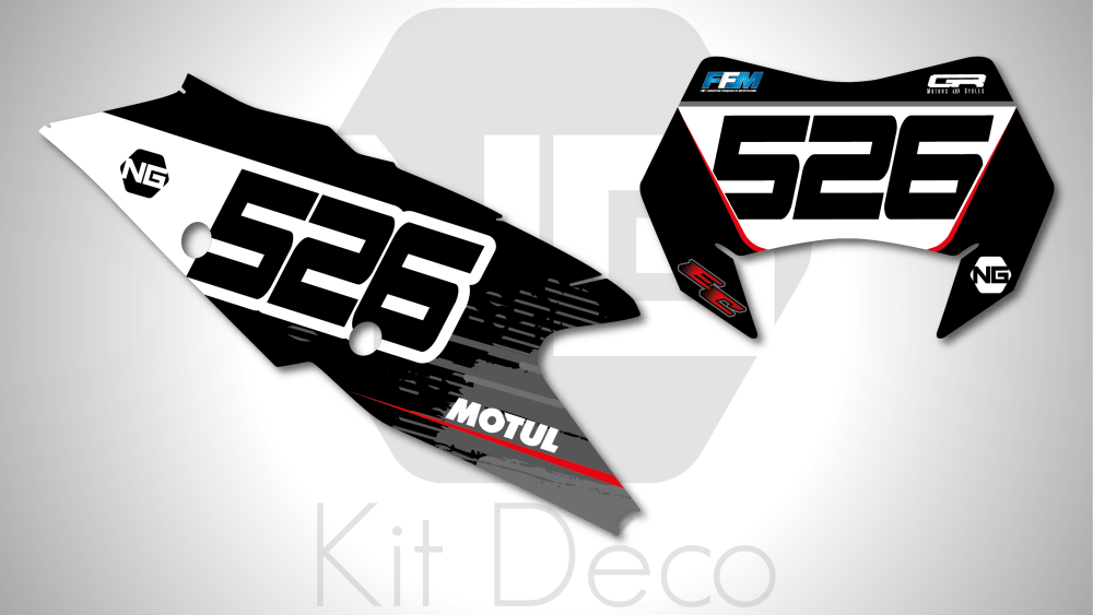 kit déco fond de plaque numéro gasgas ec ecf 125 200 250 300 350 450 2022 enduro ng kit déco abstrac séries 2020 decals stickers graphics autocollant