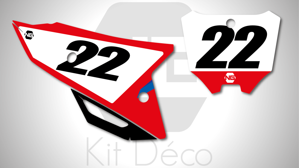 kit déco fond de plaque numéro honda 85 110 125 150 250 450 cr crf origine 2021 ng kit déco fond de plaque numéro decals stickers graphics autocollant 2020_Plan de travail 1